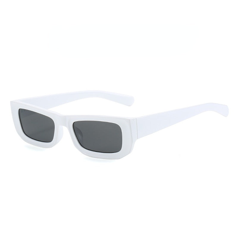 Gafas de sol de PC de caja pequeña moteada a rayas al por mayor para hombres y mujeres